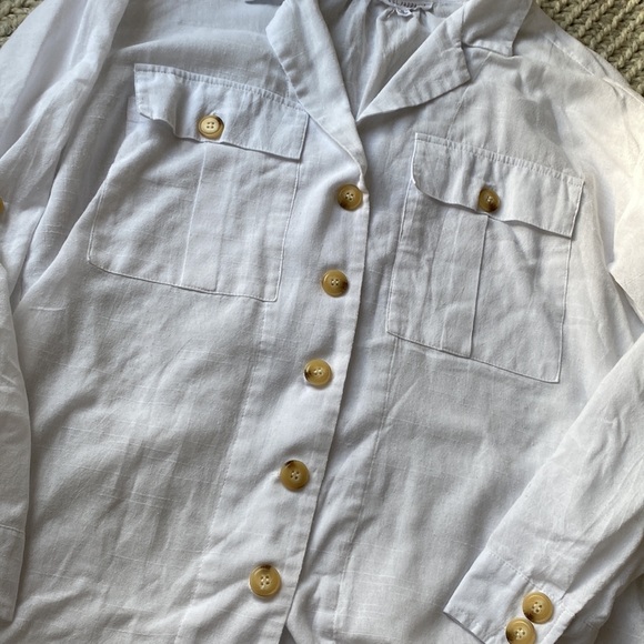 FSL + Apparel Cotton Button Up Top - Picture 6 of 8